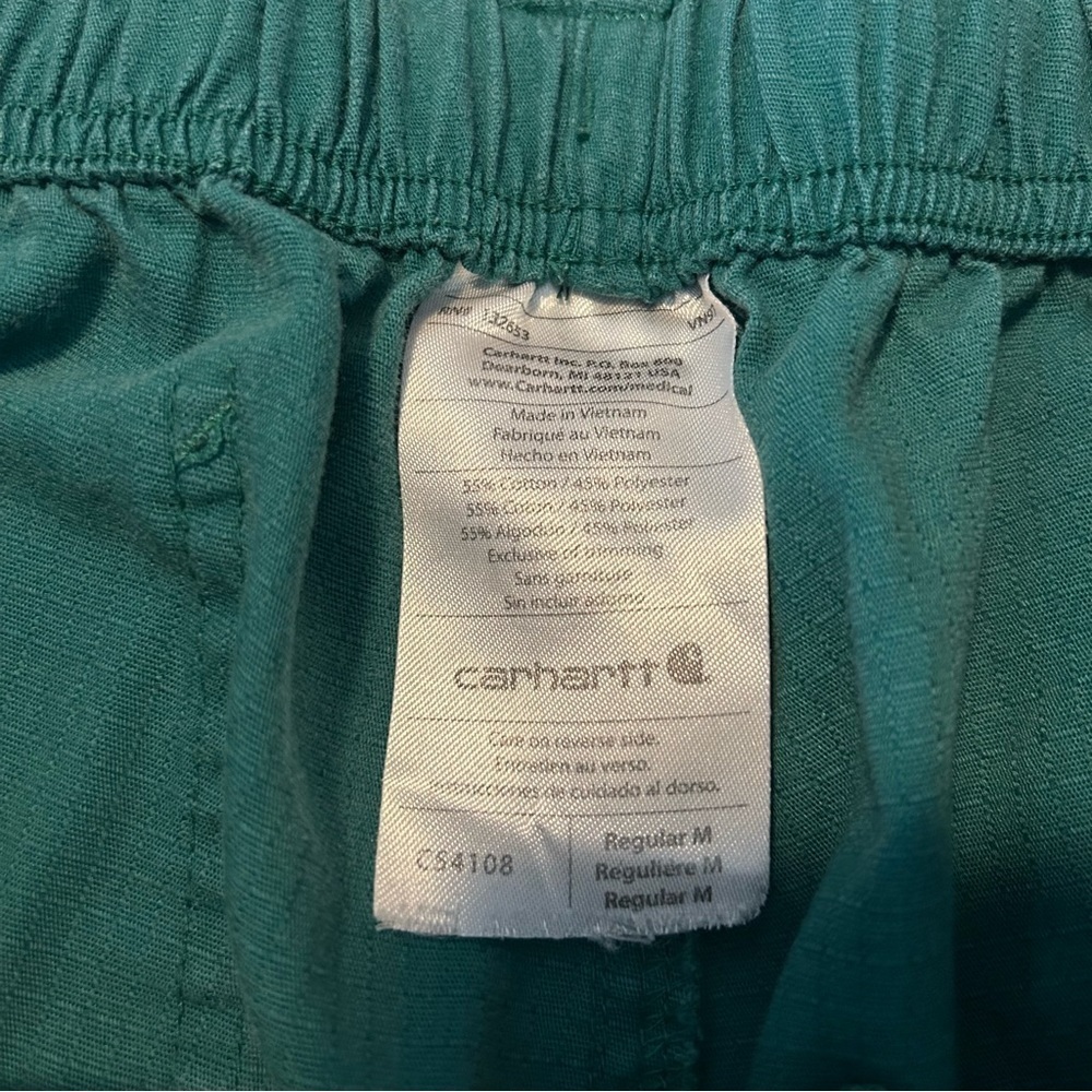 Carhartt Green Cargo Green Pants Size Medium - Picture 7 of 10